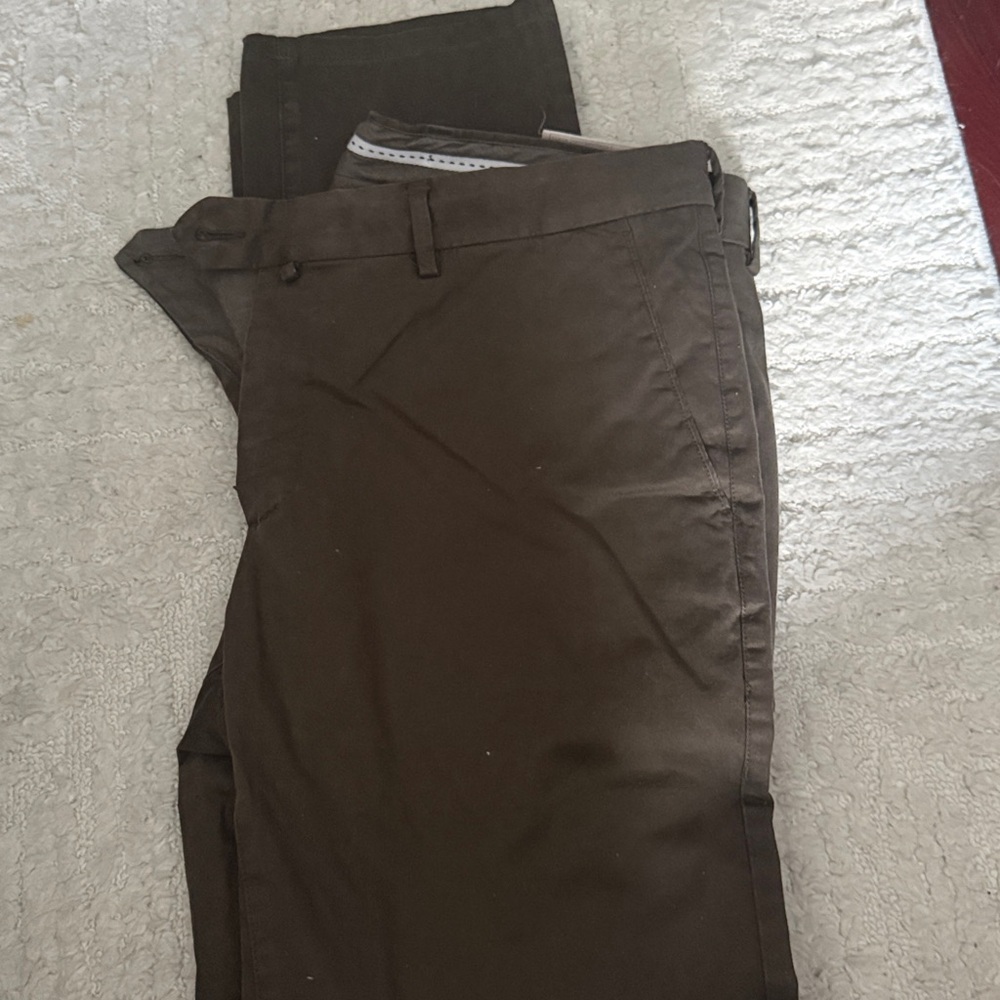 Men’s Suitsupply chinos olive color size 50 - Picture 2 of 7